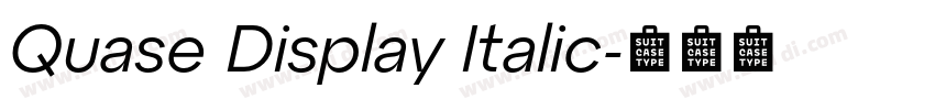Quase Display Italic字体转换